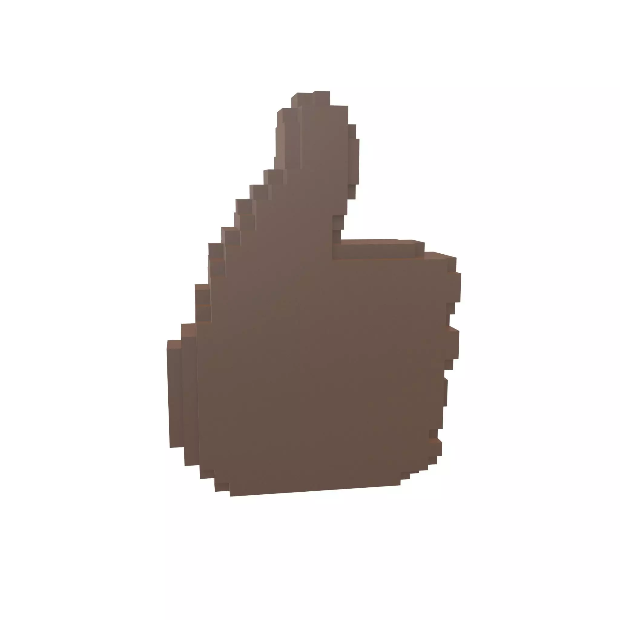 Voxel Like Button v1 006 Low-poly 3D model_0