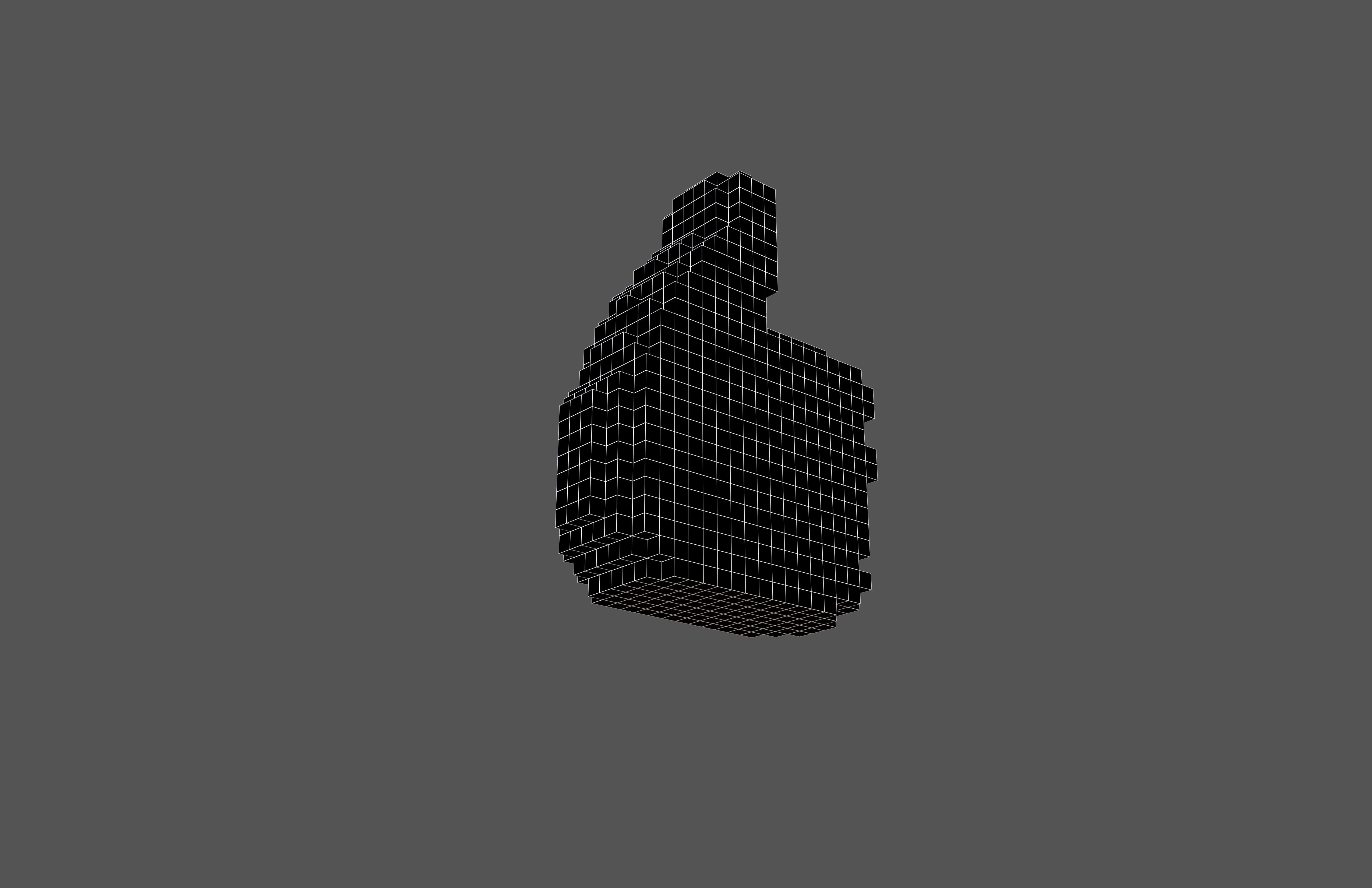 Voxel Like Button v1 006 Low-poly 3D model_5
