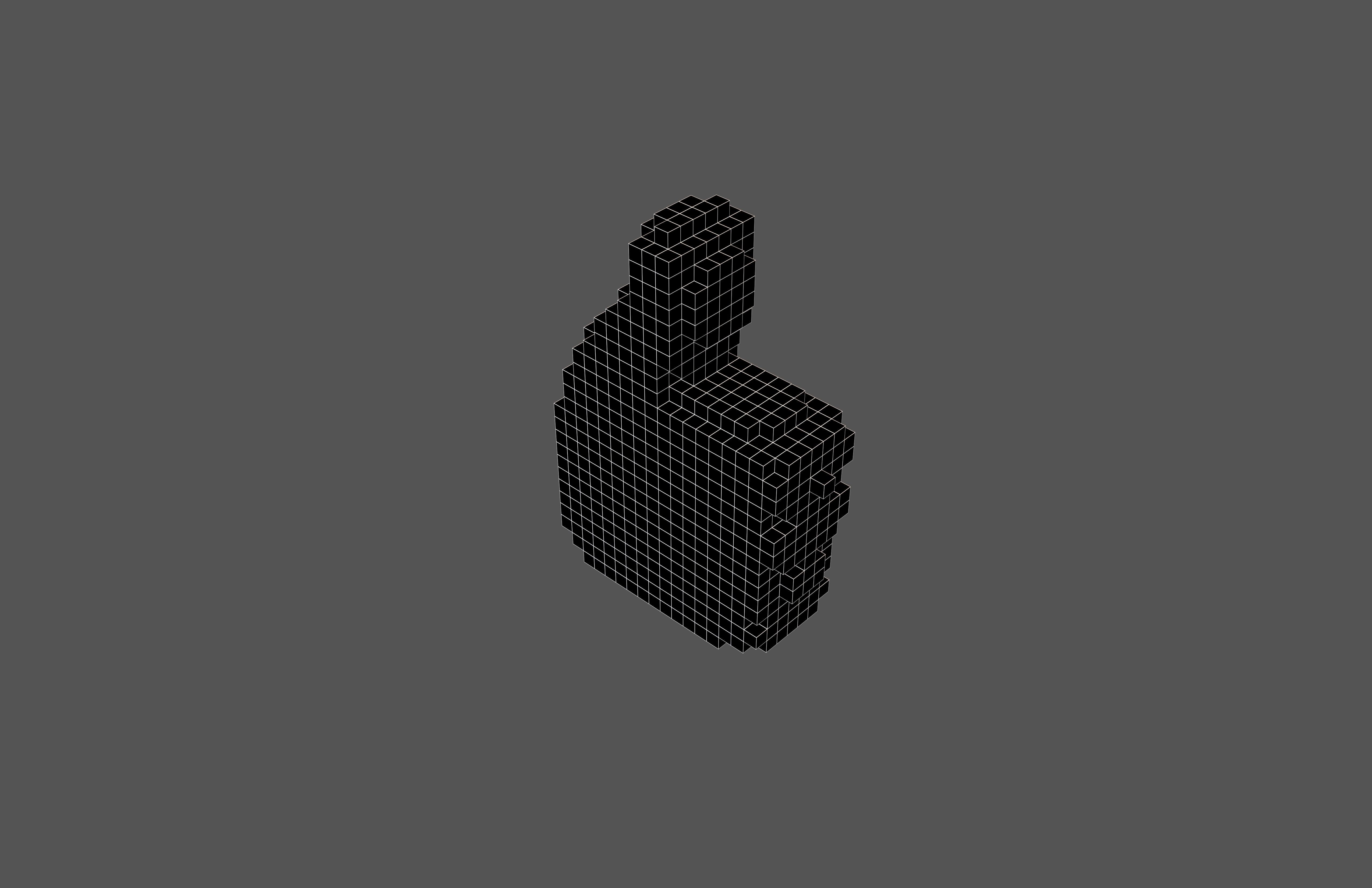 Voxel Like Button v1 006 Low-poly 3D model_7