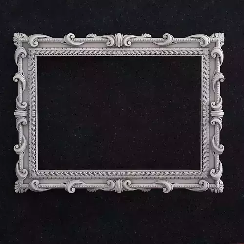 Carved Picture Frame Frame baroque Mirror 3D print model