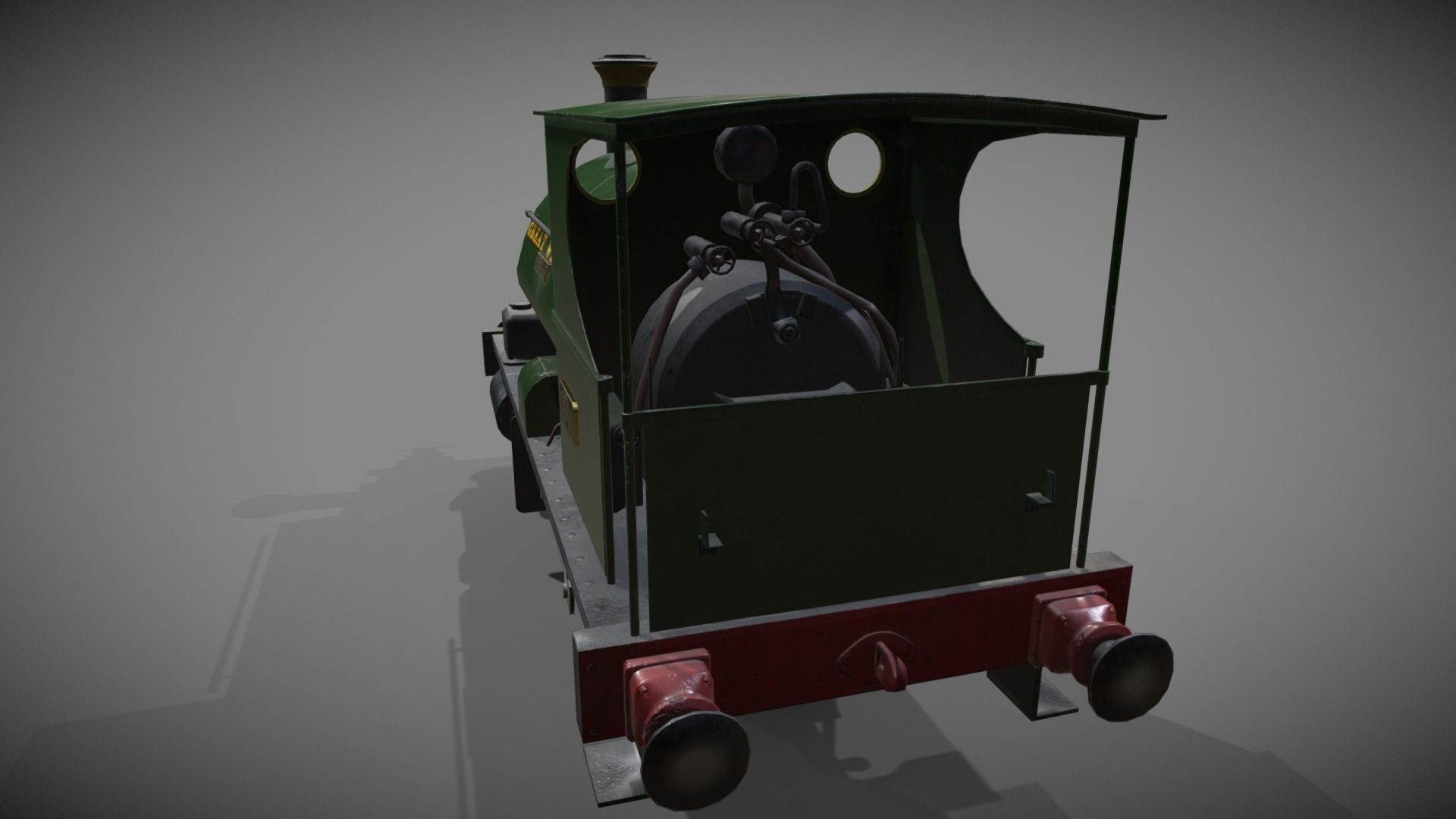 Avonside 0-4-0st TROJAN Low-poly 3D model_5