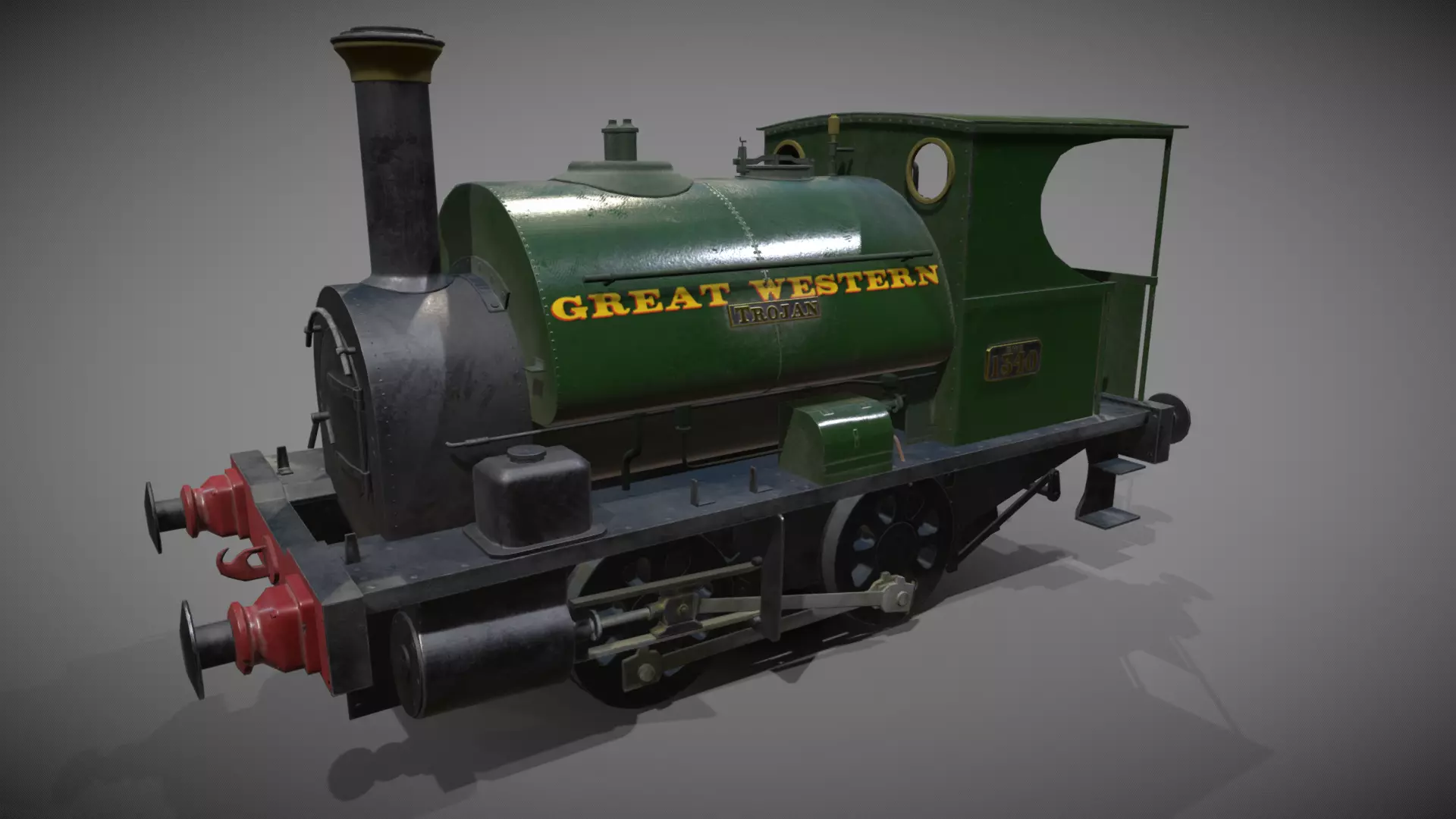 Avonside 0-4-0st TROJAN Low-poly 3D model_0