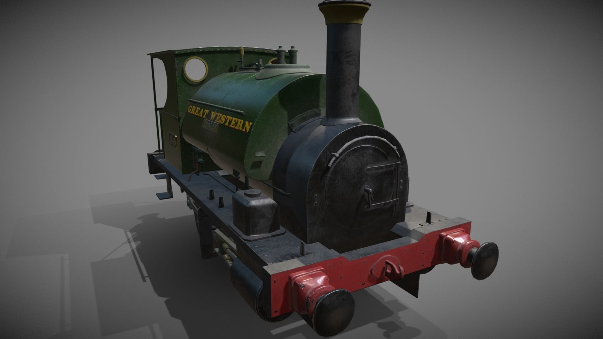 Avonside 0-4-0st TROJAN Low-poly 3D model_2