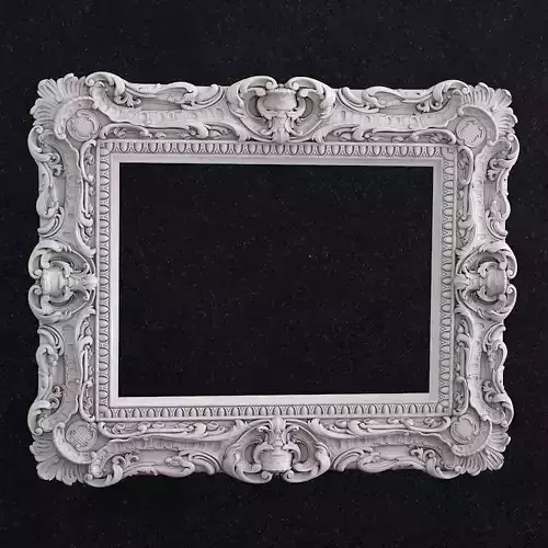 Carved Picture Frame Frame baroque Mirror 3D print model