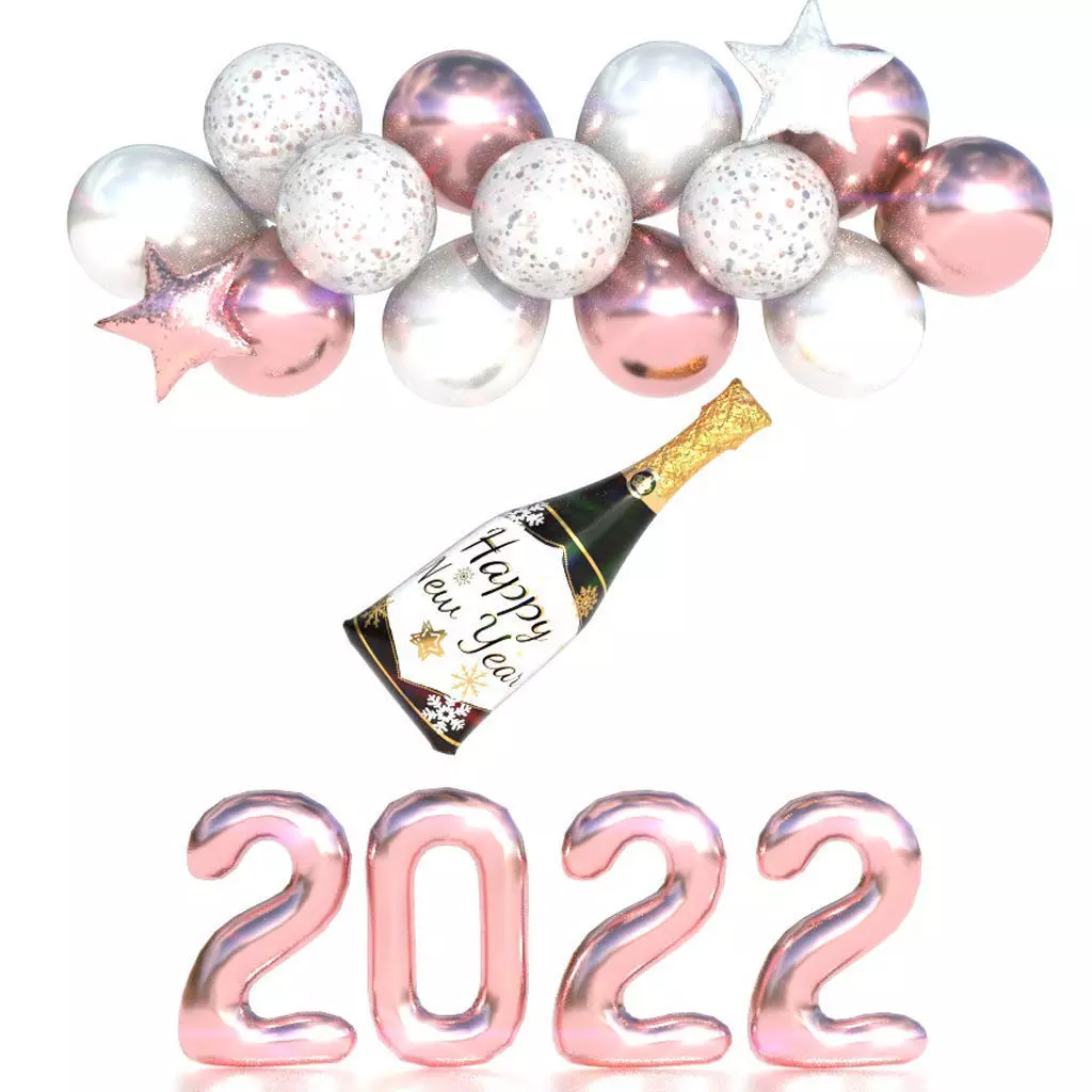 BALLOONS NEW YEAR 3D model_0