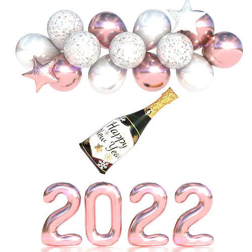 BALLOONS NEW YEAR 3D model