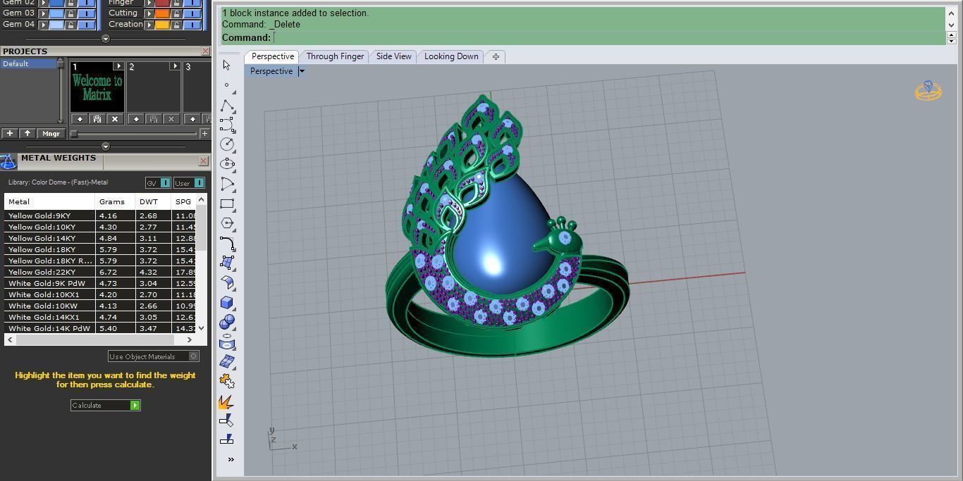 Peacock Ring R 58 3D print model_5