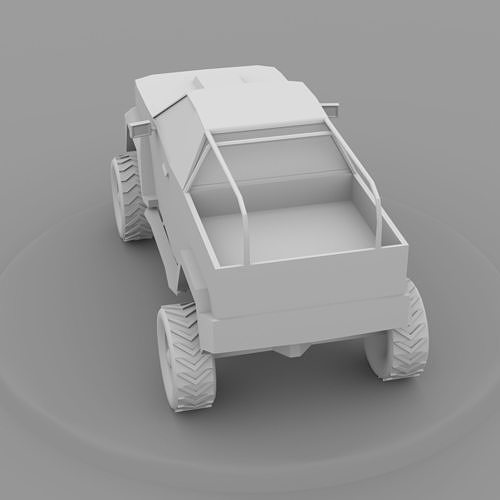 Truck Lowpoly offroad racing apk Low-poly 3D model 5
