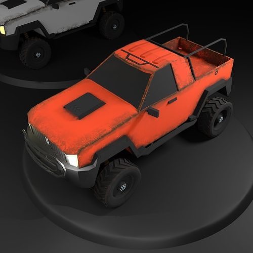 Truck Lowpoly offroad racing apk Low-poly 3D model 2