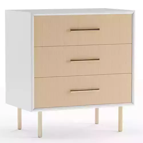 Margot Raffia Grand Nightstand 3D model