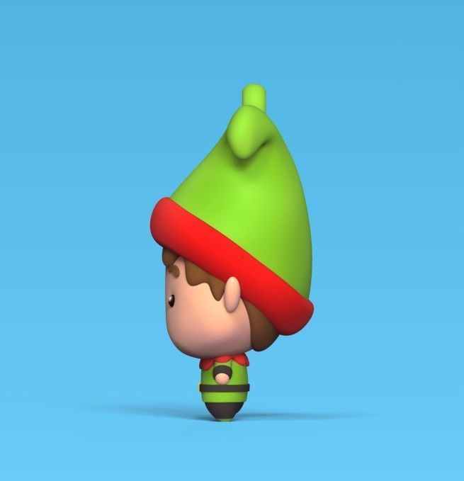Xmas Elf 3D print model_1