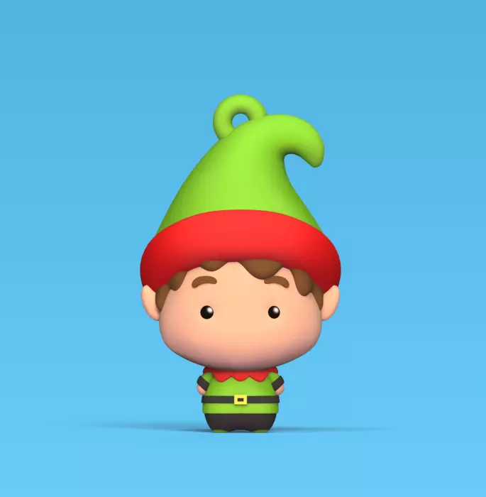Xmas Elf 3D print model_0