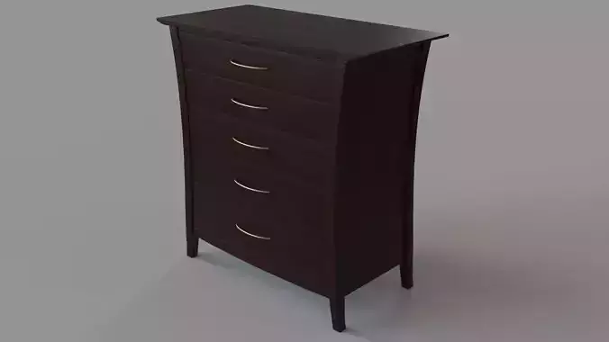 Five Drawer Modern Dresser
