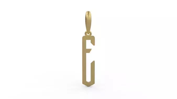 Initial Letters Pendant Crepitus E