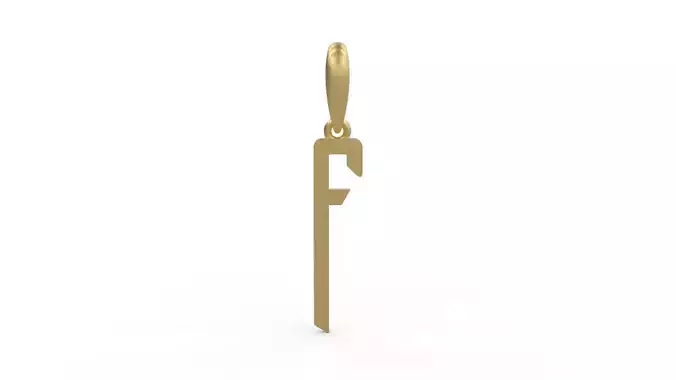 Initial Letters Pendant Crepitus F