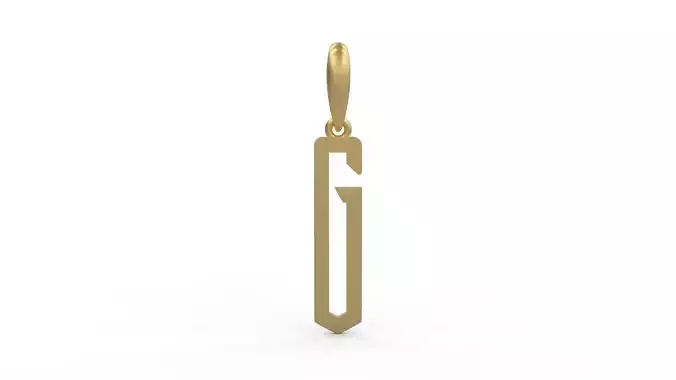 Initial Letters Pendant Crepitus G