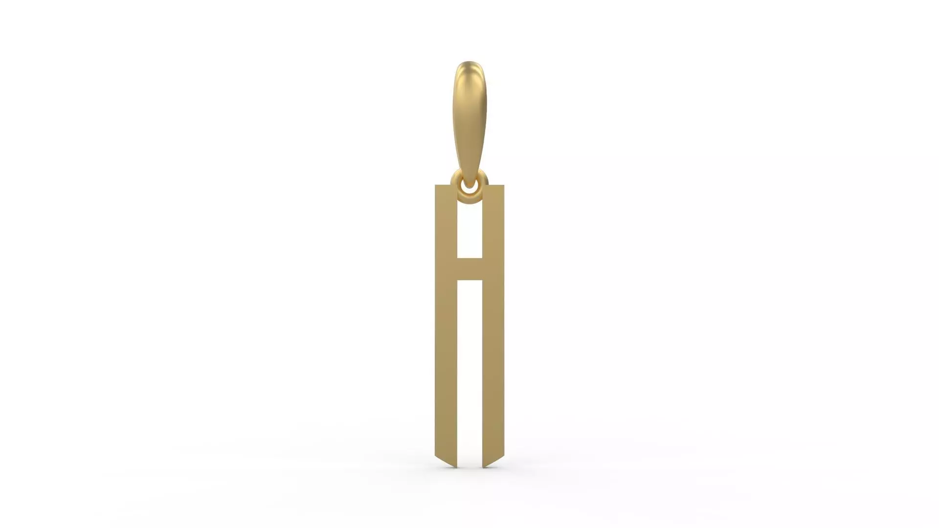 Initial Letters Pendant Crepitus H 3D print model_0