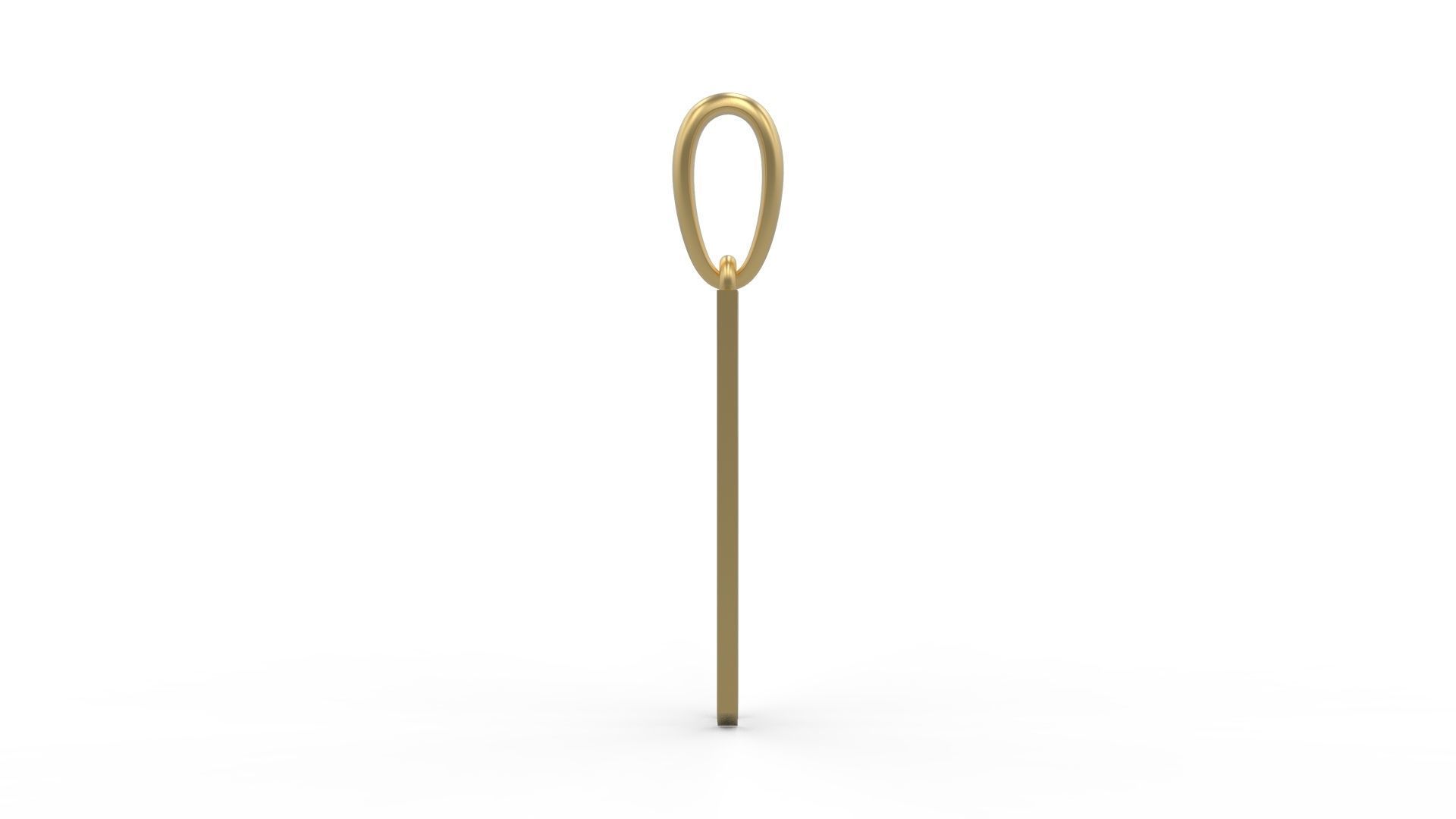 Initial Letters Pendant Crepitus M 3D print model_2