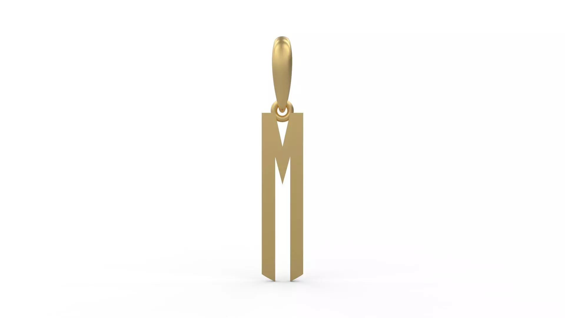 Initial Letters Pendant Crepitus M 3D print model_0