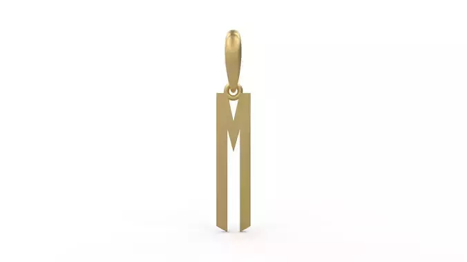 Initial Letters Pendant Crepitus M 3D print model