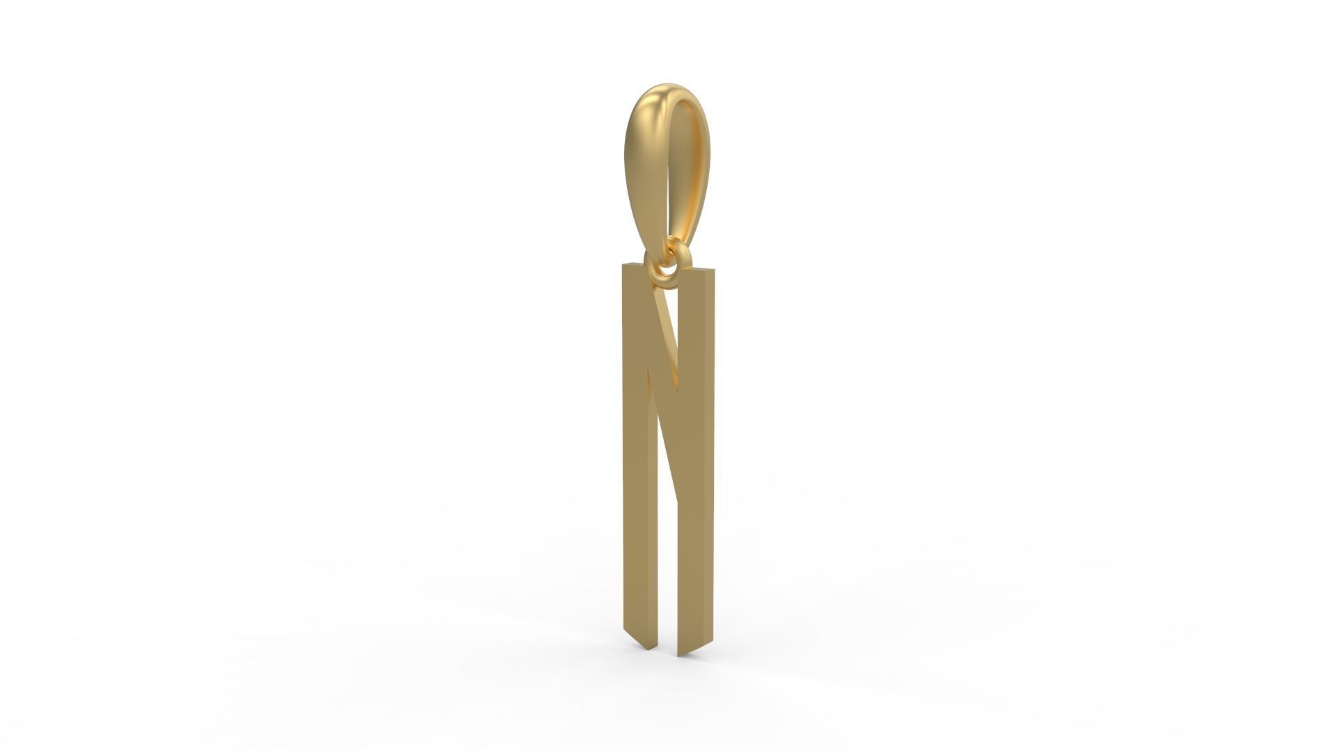 Initial Letters Pendant Crepitus N 3D print model_1
