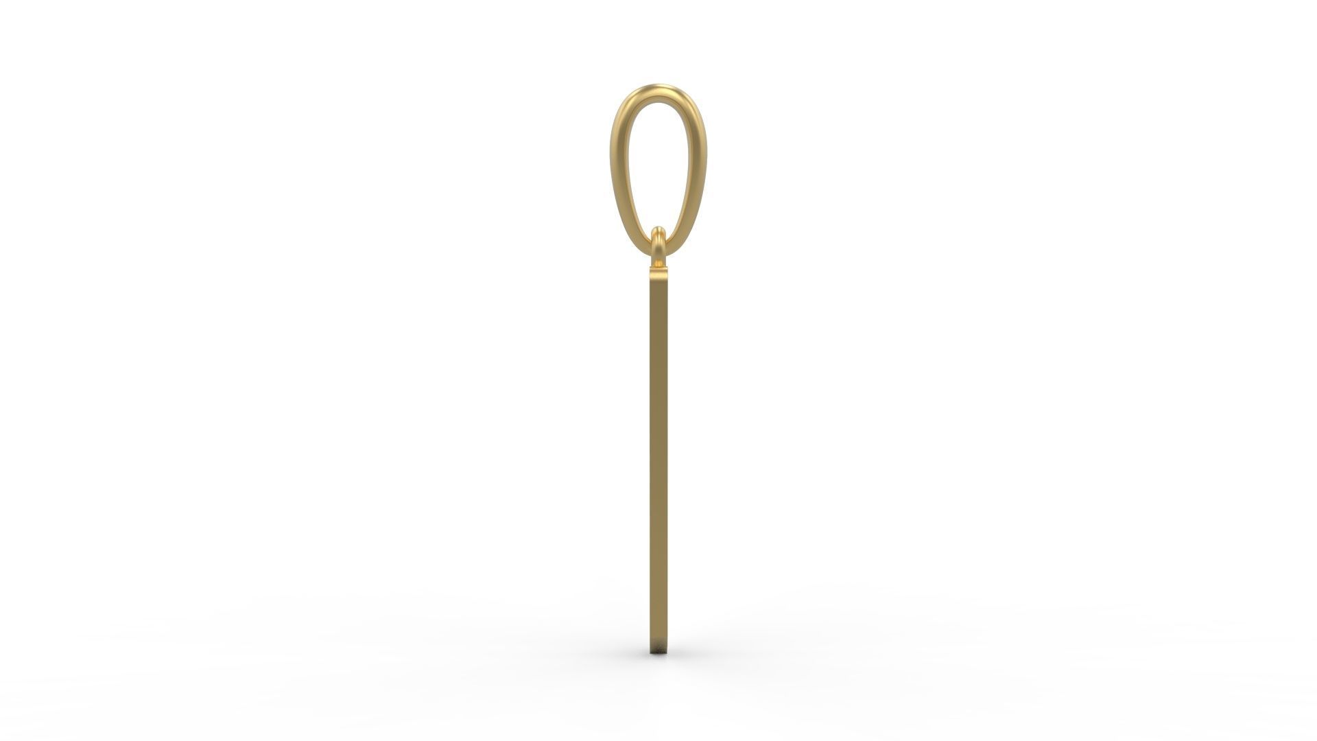 Initial Letters Pendant Crepitus O 3D print model_2