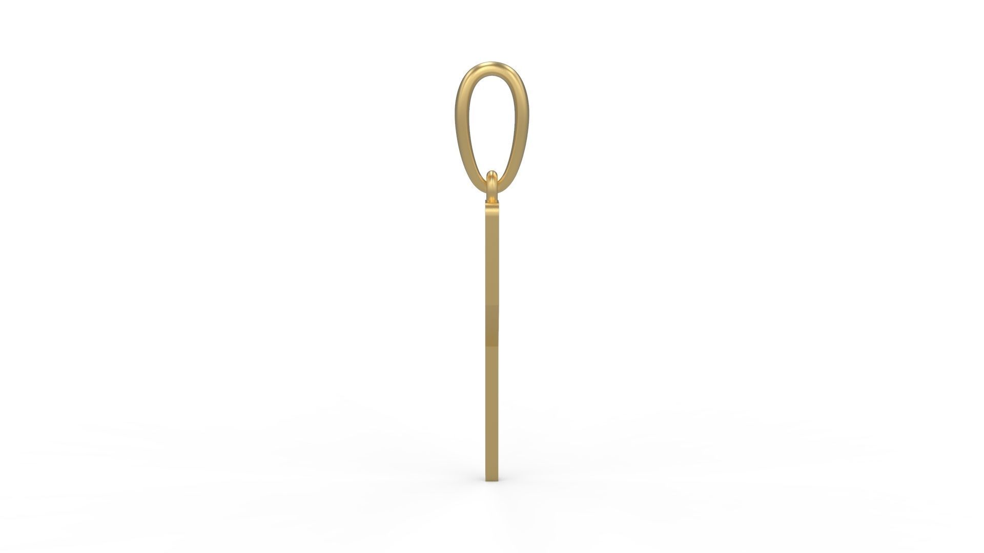 Initial Letters Pendant Crepitus P 3D print model_2