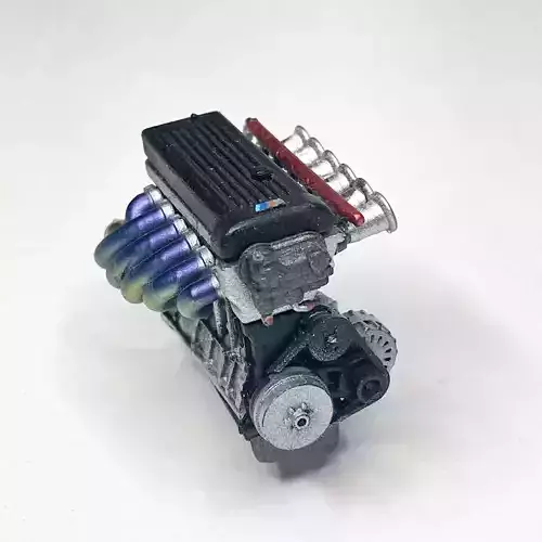 MPower E46 M3 ENGINE 2 VERSIONS SS4B32 ITB AND TWIN TURBO 3D print model