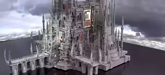 Sci Fi Steampunk Dark ages Kit bash 3D model
