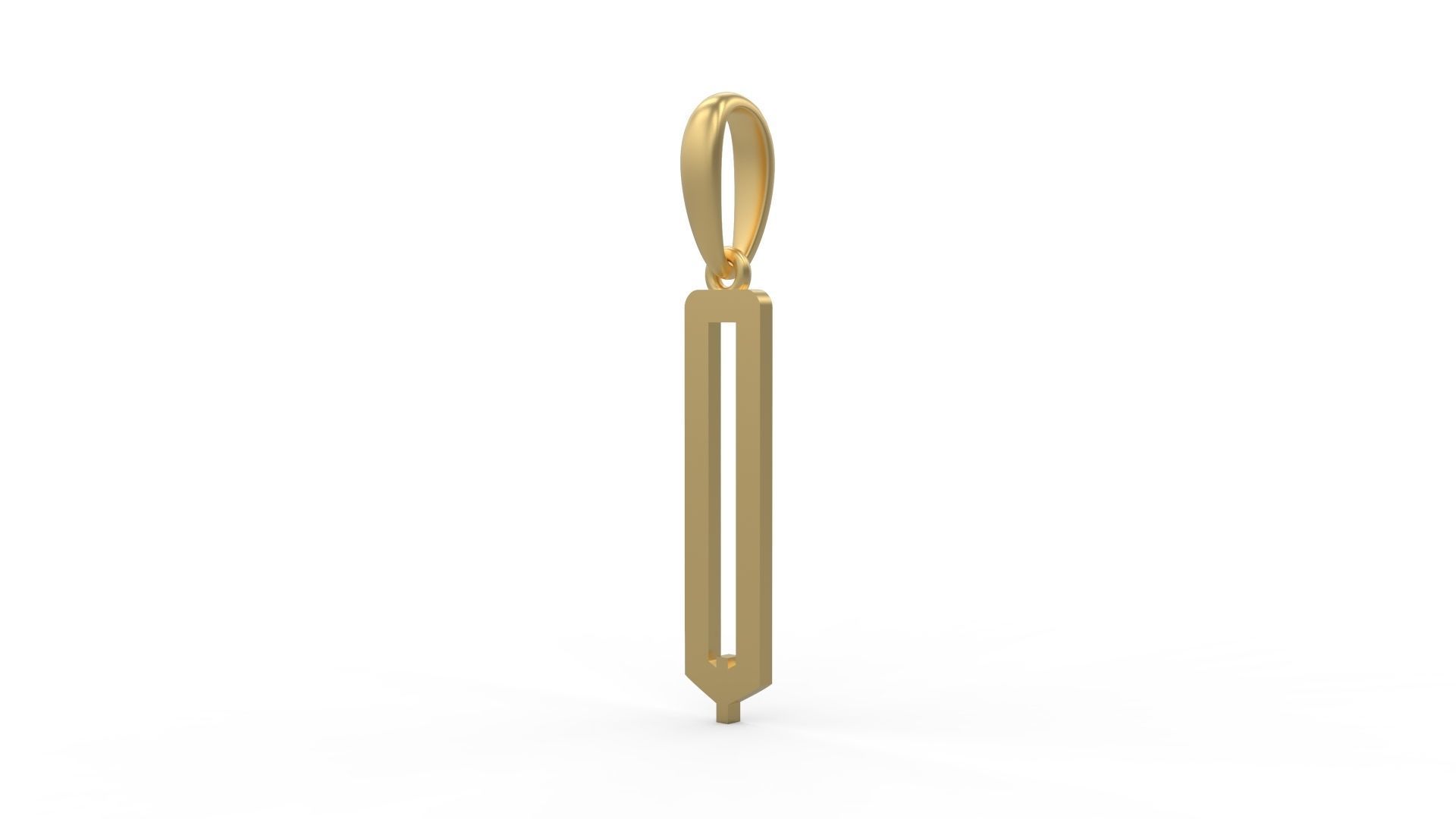 Initial Letters Pendant Crepitus Q 3D print model_1