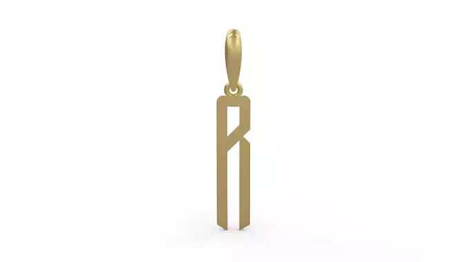 Initial Letters Pendant Crepitus R