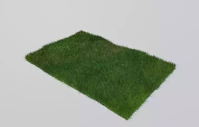 Grass piece of Low-poly 3D model