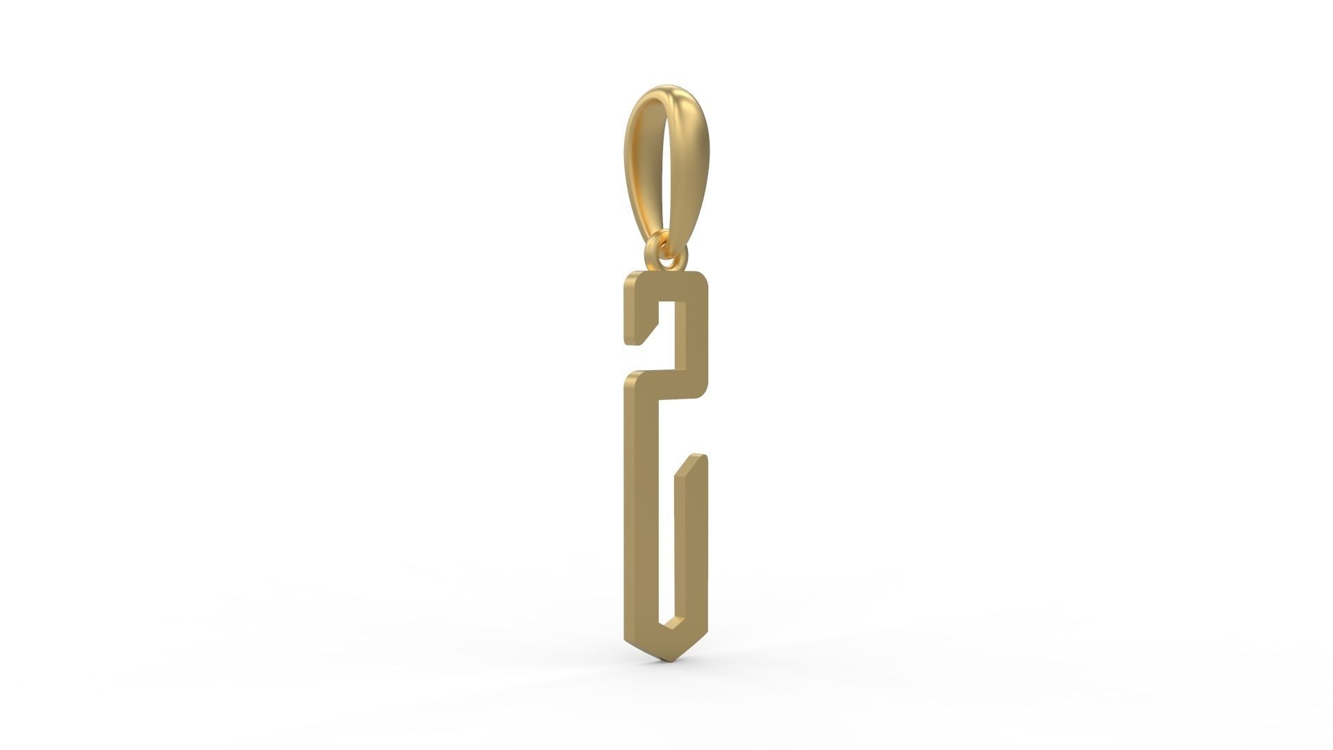 Initial Letters Pendant Crepitus S 3D print model_3