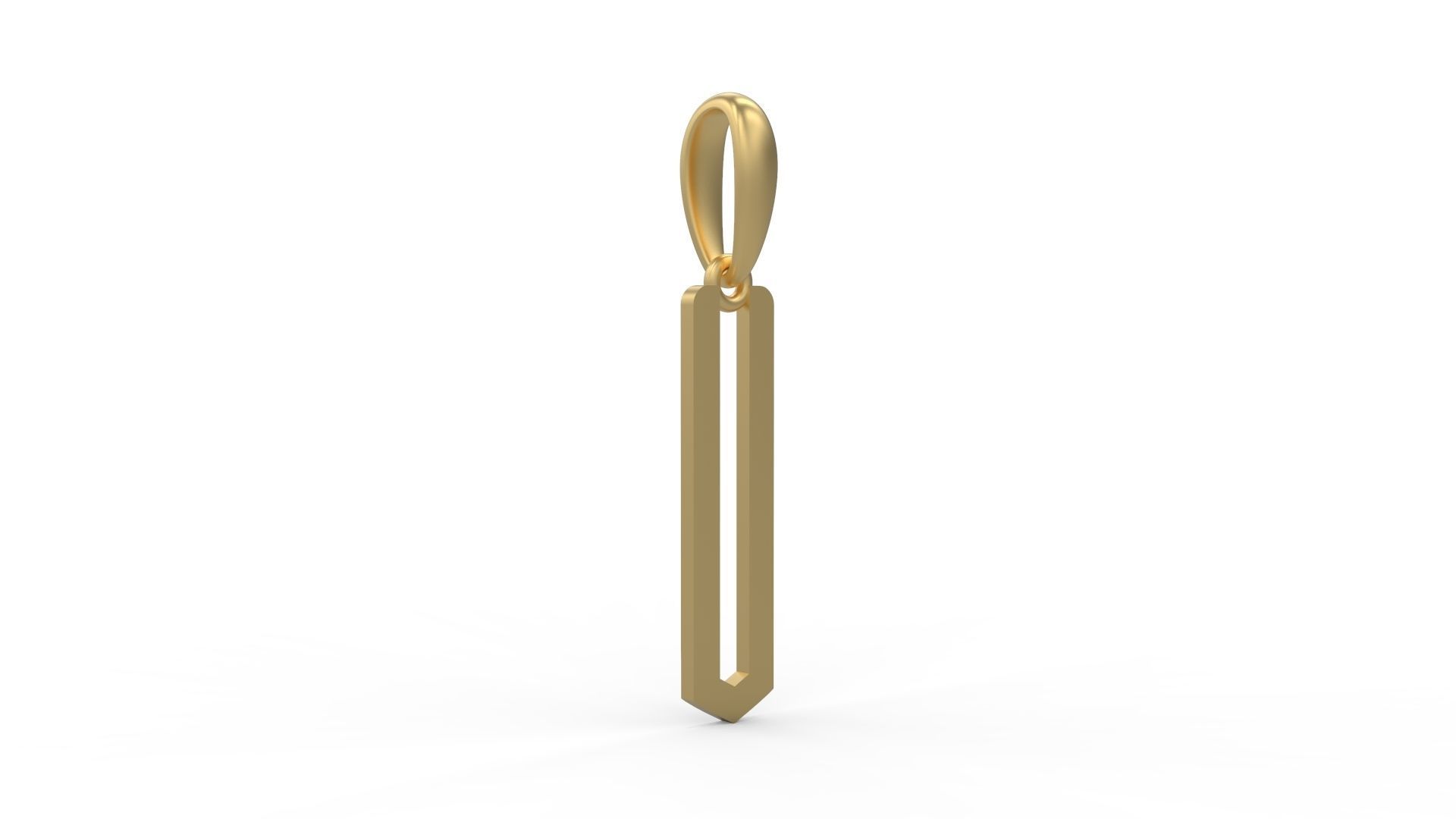 Initial Letters Pendant Crepitus U 3D print model_3