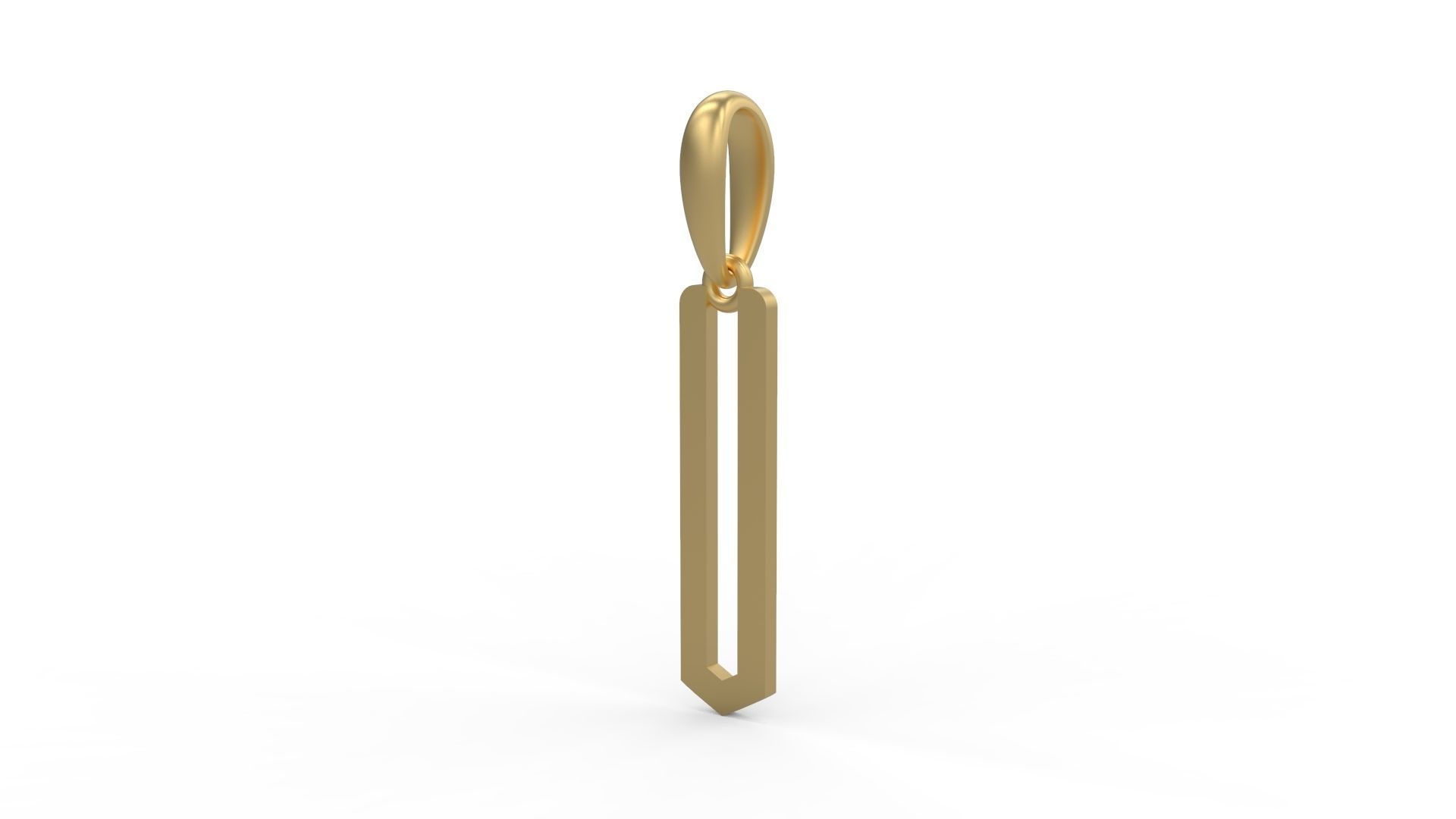 Initial Letters Pendant Crepitus U 3D print model_1