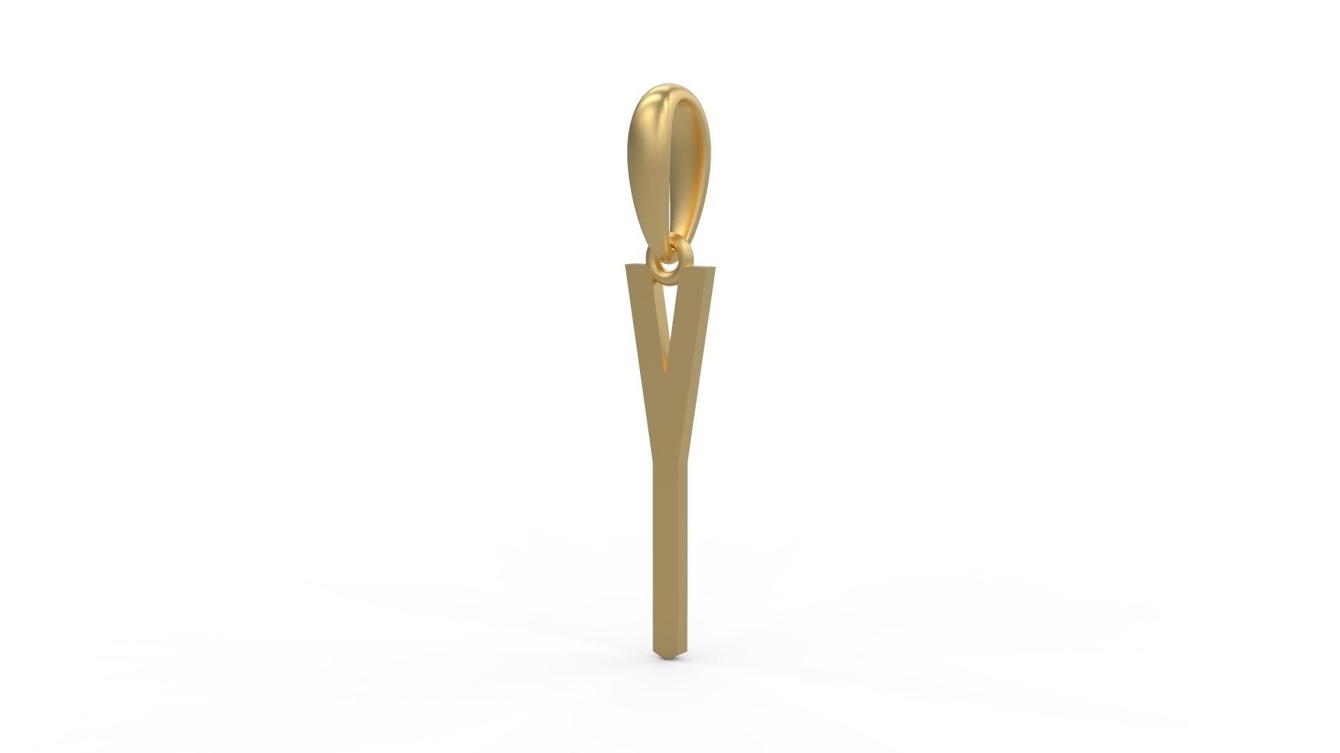 Initial Letters Pendant Crepitus Y 3D print model_1