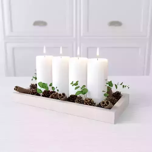Decorative set Forest candle