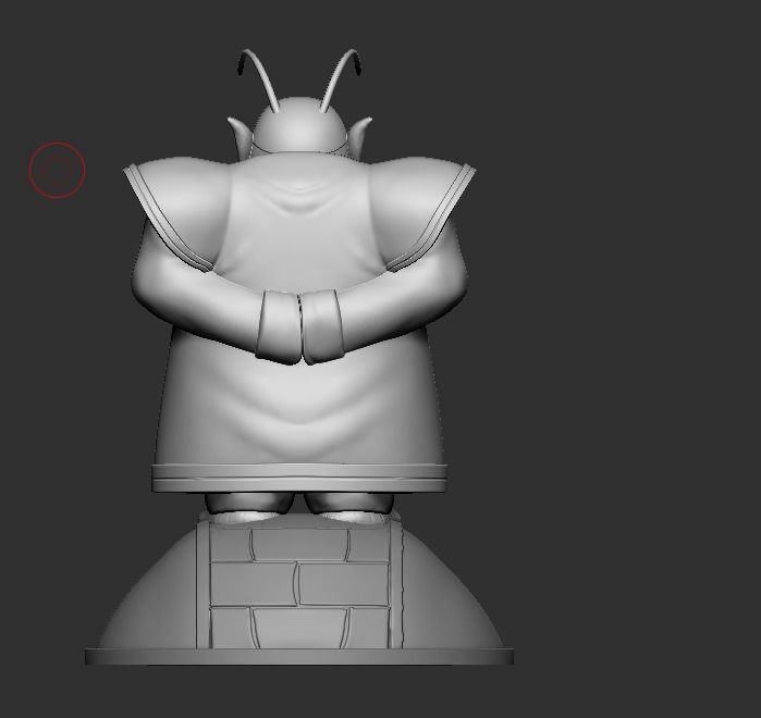 kaio sama dragon ball sculpture 3D print model_7