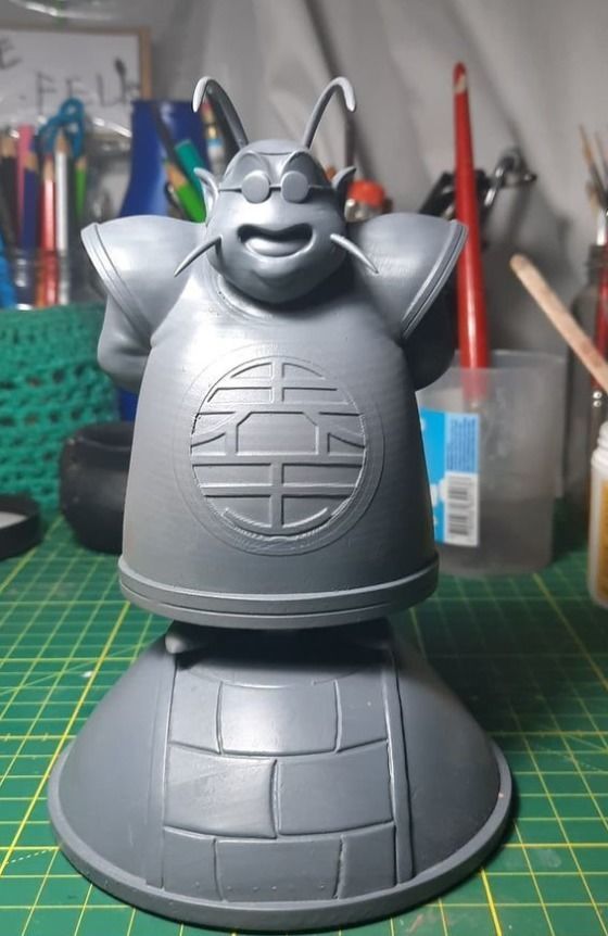 kaio sama dragon ball sculpture 3D print model_2