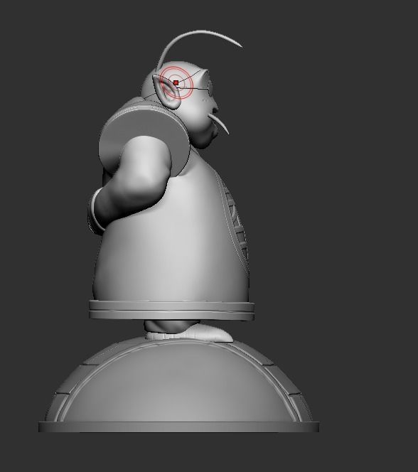 kaio sama dragon ball sculpture 3D print model_4