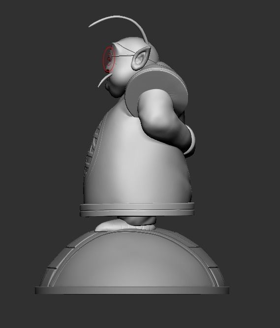 kaio sama dragon ball sculpture 3D print model_6