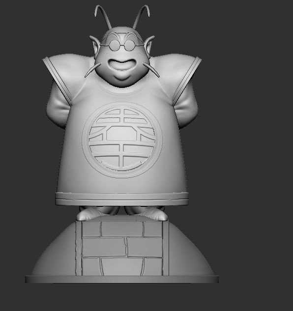 kaio sama dragon ball sculpture 3D print model_5