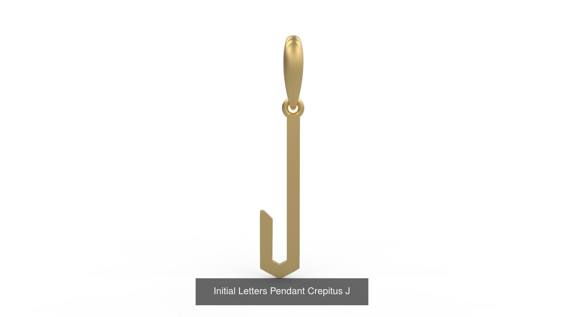 Initial Letters Pendant Alphabets Crepitus 3D Model Collection_12