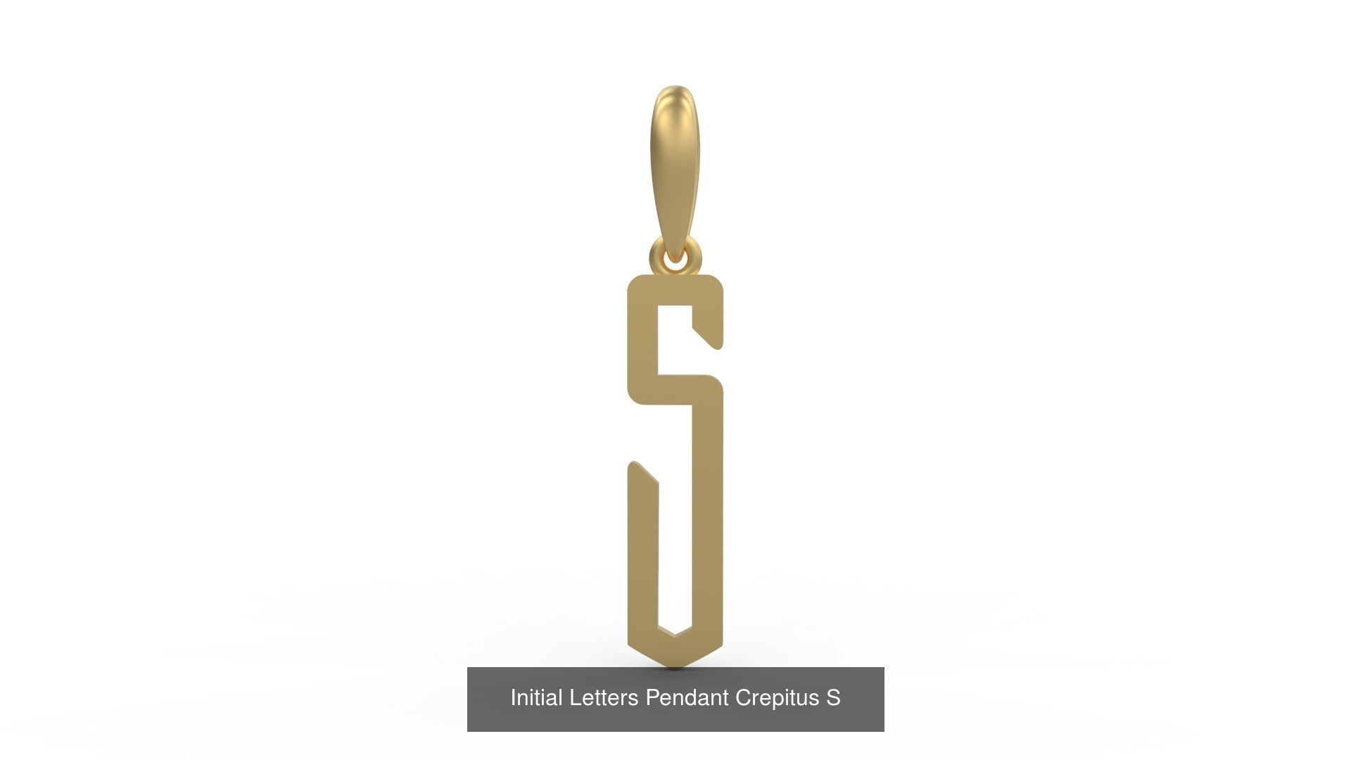 Initial Letters Pendant Alphabets Crepitus 3D Model Collection_21