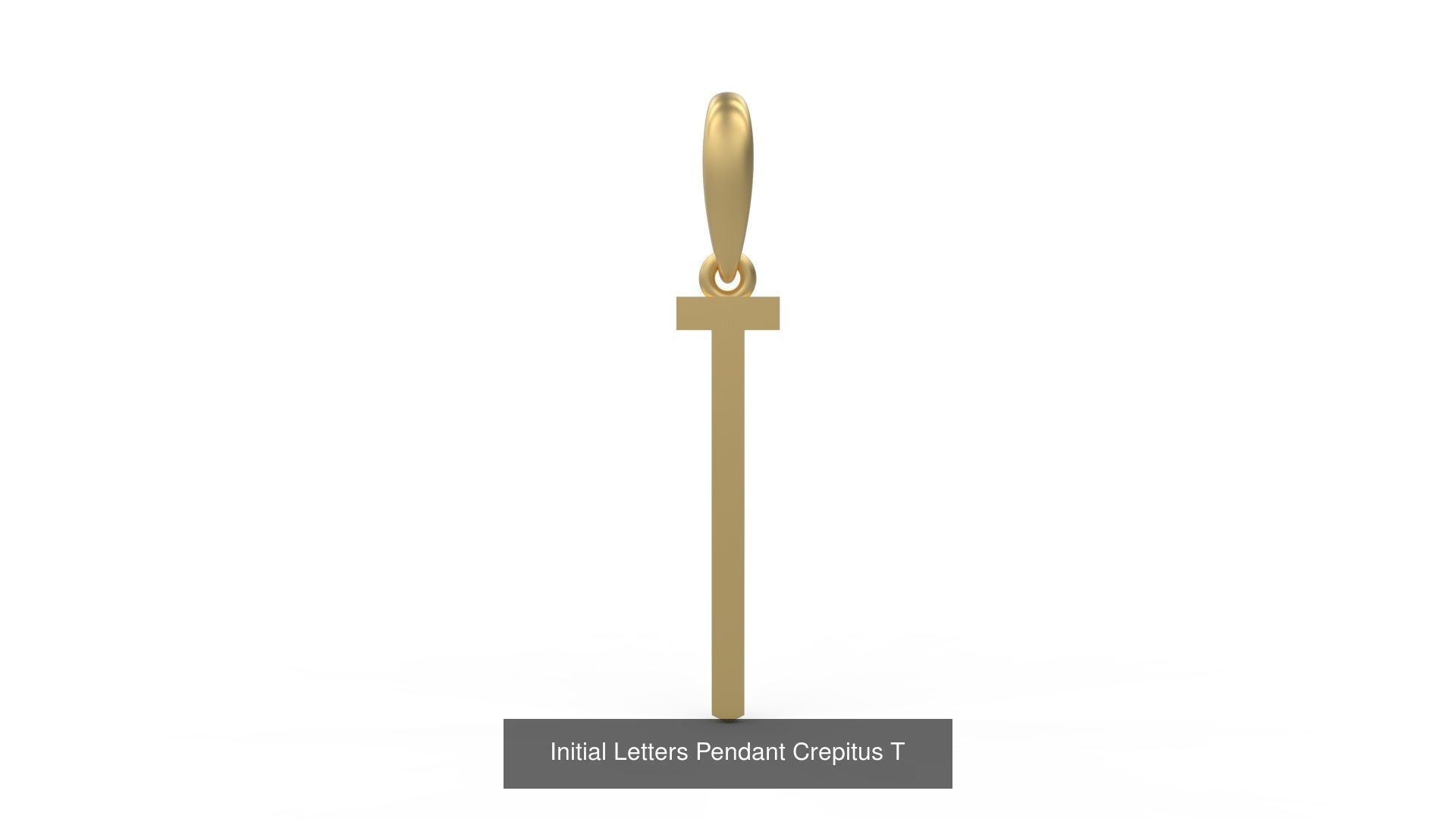 Initial Letters Pendant Alphabets Crepitus 3D Model Collection_22