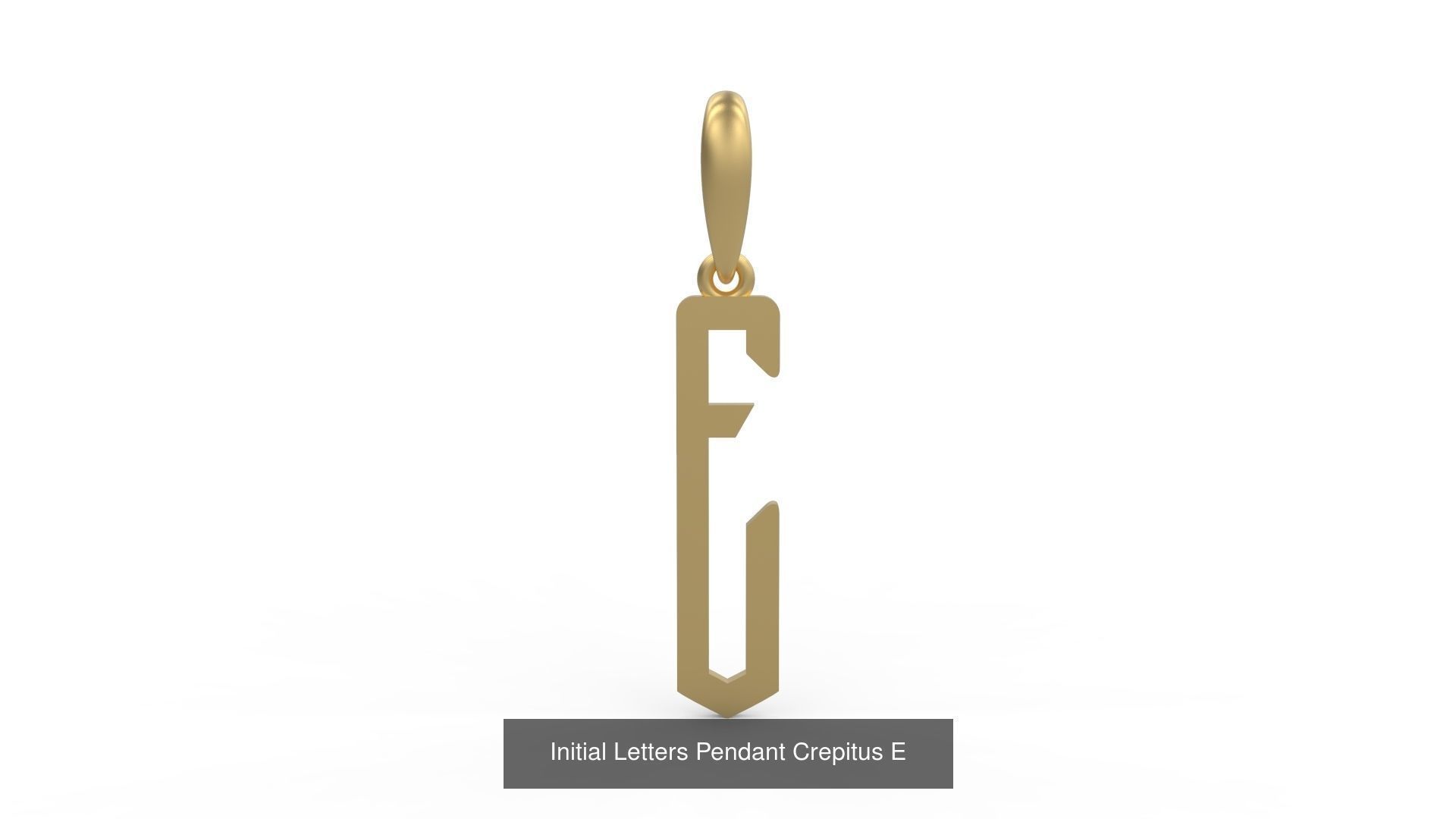 Initial Letters Pendant Alphabets Crepitus 3D Model Collection_7