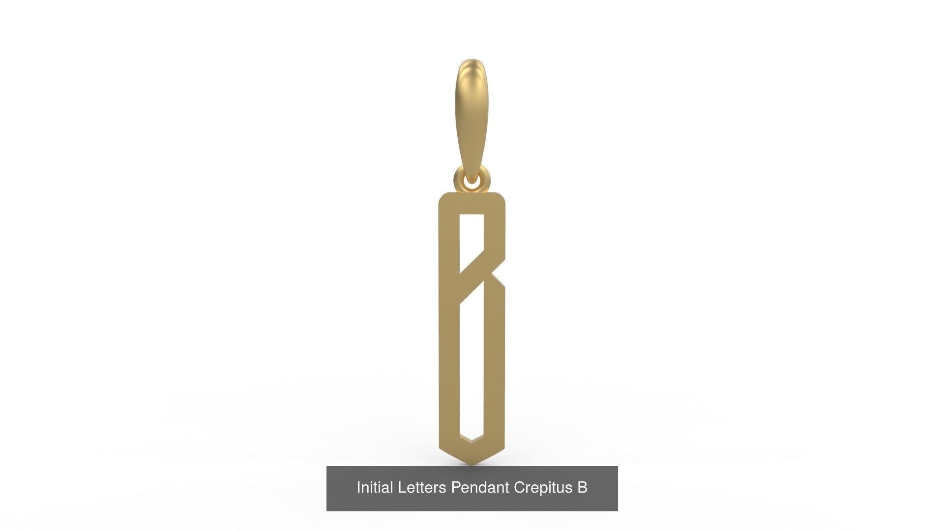 Initial Letters Pendant Alphabets Crepitus 3D Model Collection_4