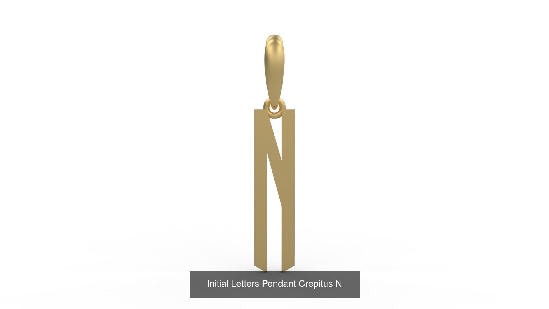 Initial Letters Pendant Alphabets Crepitus 3D Model Collection_16