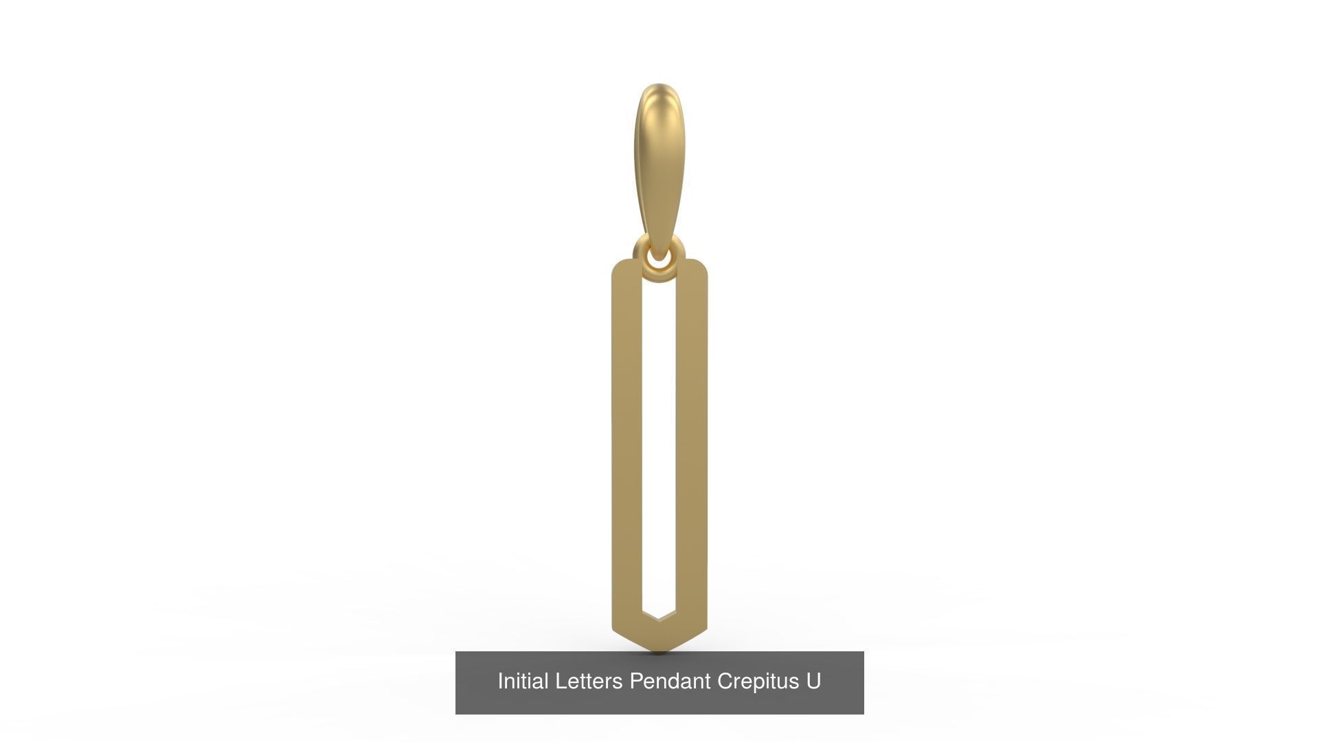 Initial Letters Pendant Alphabets Crepitus 3D Model Collection_23