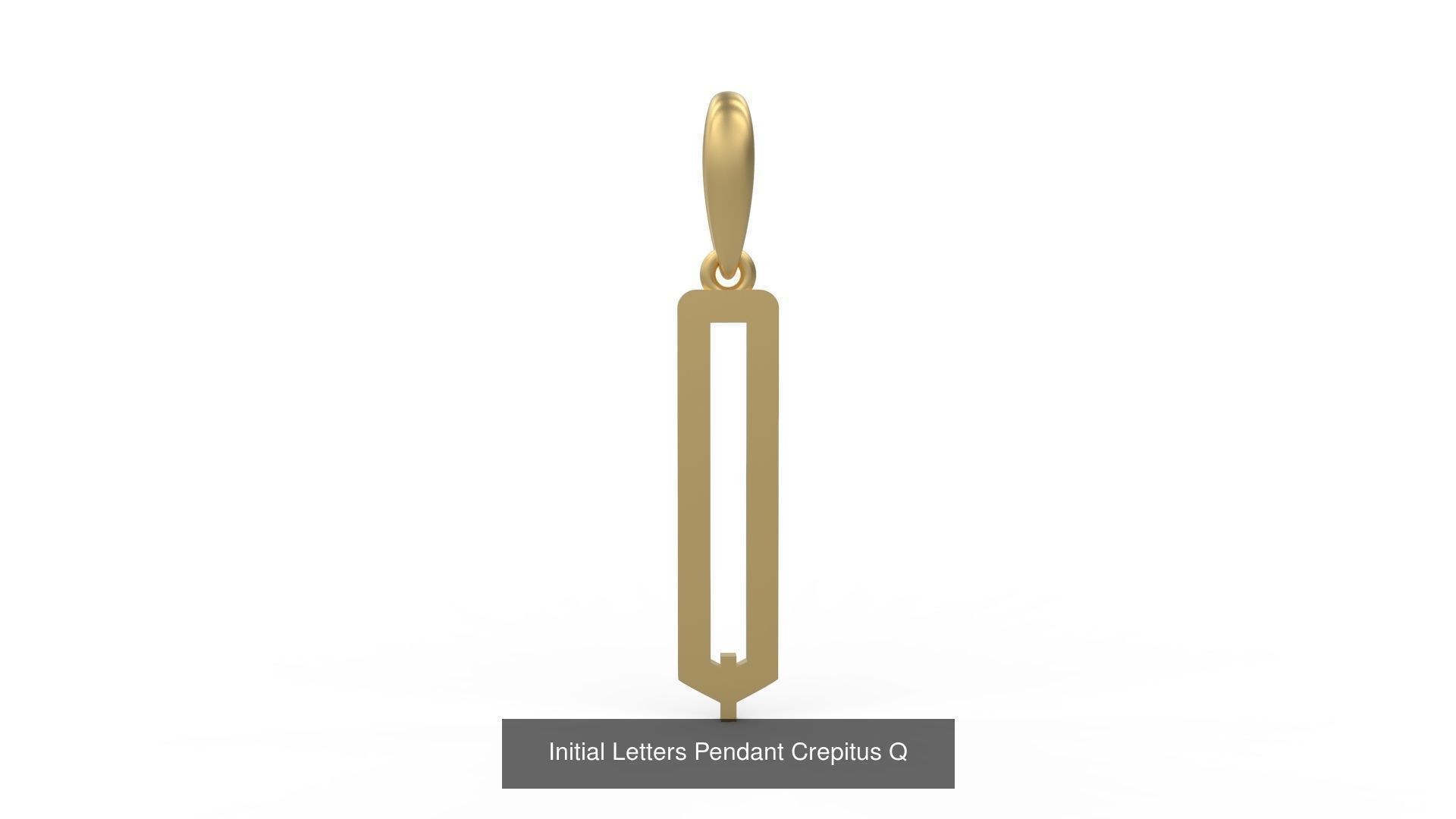 Initial Letters Pendant Alphabets Crepitus 3D Model Collection_19
